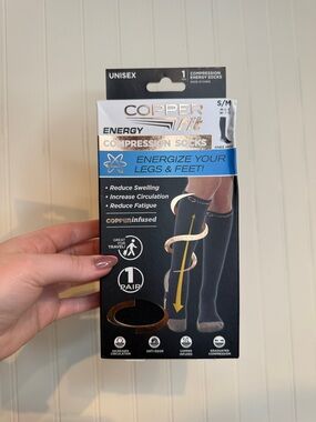 COPPER FIT | Unisex Compression Knee High Socks (S/M)